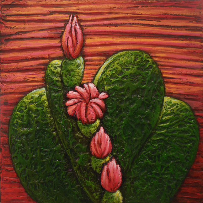 Cactus Blooming by Jane Cassidy