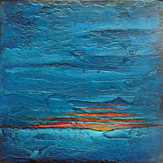 Deep Turquoise Eveing by Jane Cassidy