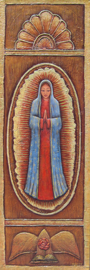 Lady Guadalupe and Bird by Jane Cassidy