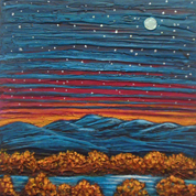 A New Mexico Full Moon by Jane Cassidy