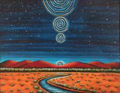 Spiraling River Path by Jane Cassidy