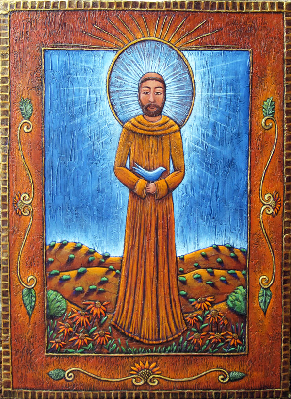 St. Francis and the Bluebird by Jane Cassidy
