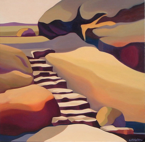 Chaco Canyon West Staircase by Lanna Keller