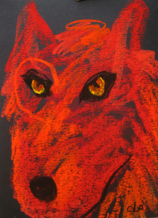 Red Wolf Mini by Carole Laroche