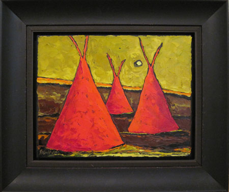 3 Teepees Together by Jill Shwaiko