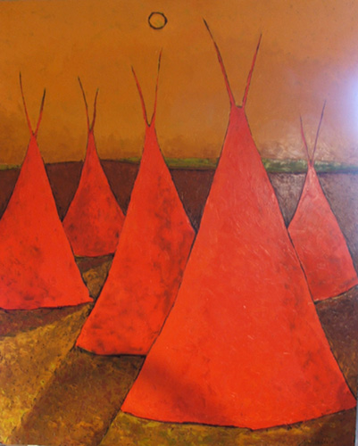 5 Teepees by Jill Shwaiko