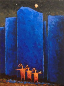 Blue Moon Balance by Jill Shwaiko