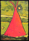 Small Red Teepees by Jill Shwaiko