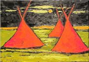 Small Red Teepees